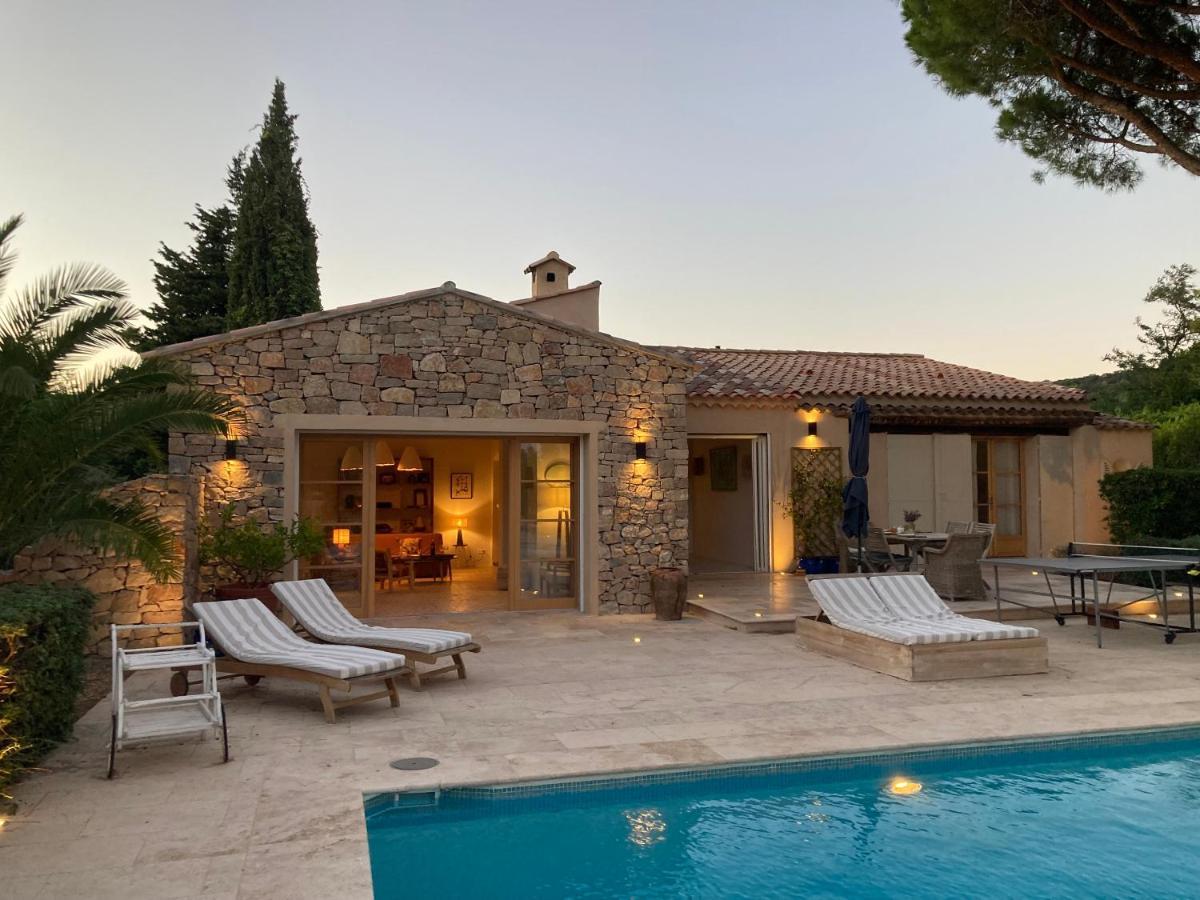 Lovely "Provence" Villa With Sea View, Private Heated Pool, Airco And Beautiful Garden Grimaud Eksteriør billede